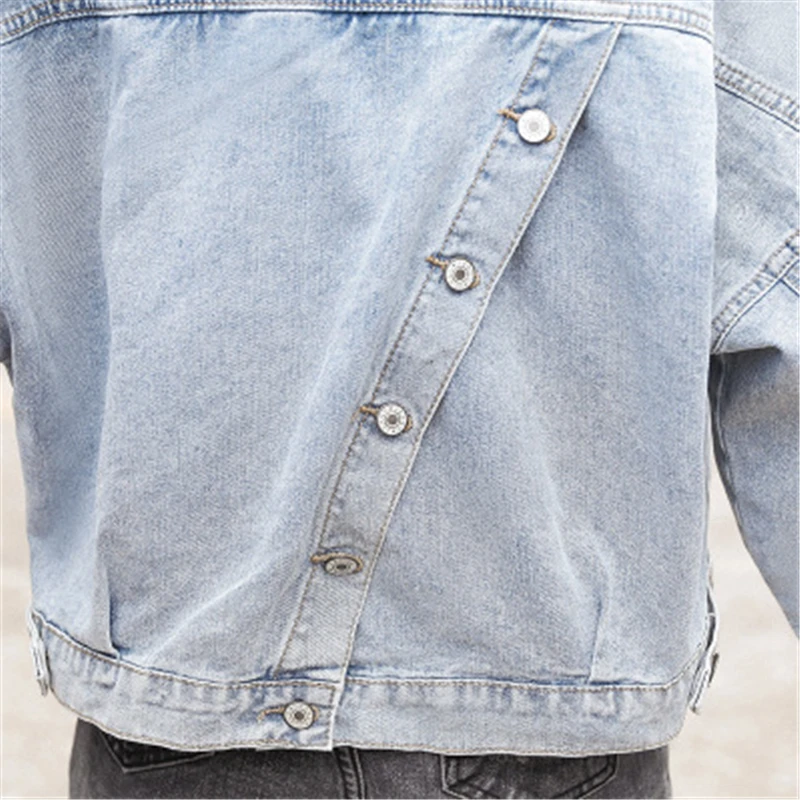 Короткая джинсовая куртка для женщин размера плюс весна осень 2020 модная новая