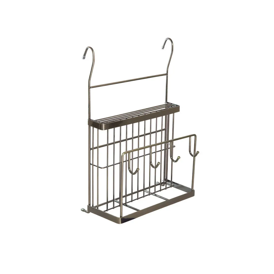 Полка для ножей и разделочной доски 240х120х390 мм бронза Big House | Полки стеллажи