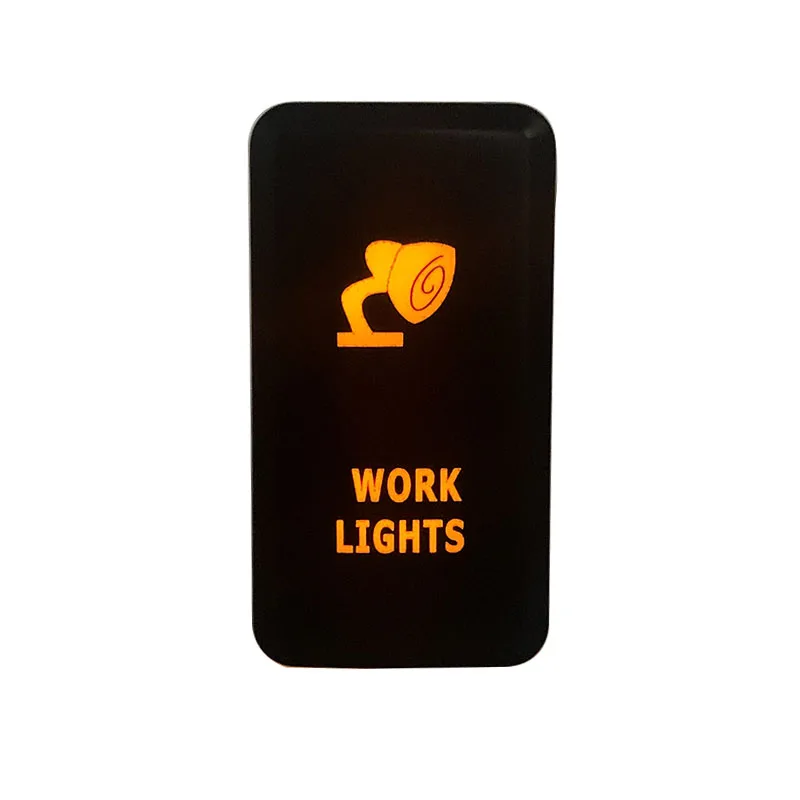 Рабочие лампы кнопочный переключатель оранжевый светодиодный ОД для Toyota Landcruiser