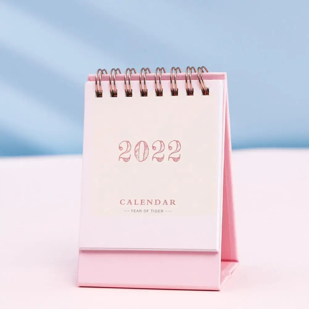 

2022 Simple Morandi Mini Desktop Paper Simple Calendar Organizer Planner Yearly Agenda Table Dual Scheduler Daily M9h2