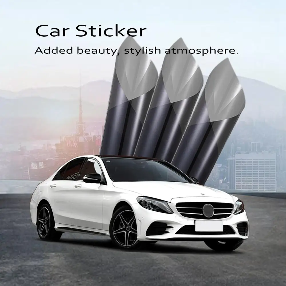 Темная черная 25% VLT Защитная пленка для бокового окна автомобиля Солнцезащитная