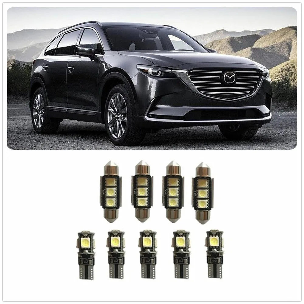 9 шт. белые светодиодсветодиодный подсветки T10 для дверных ножек ярлык груза