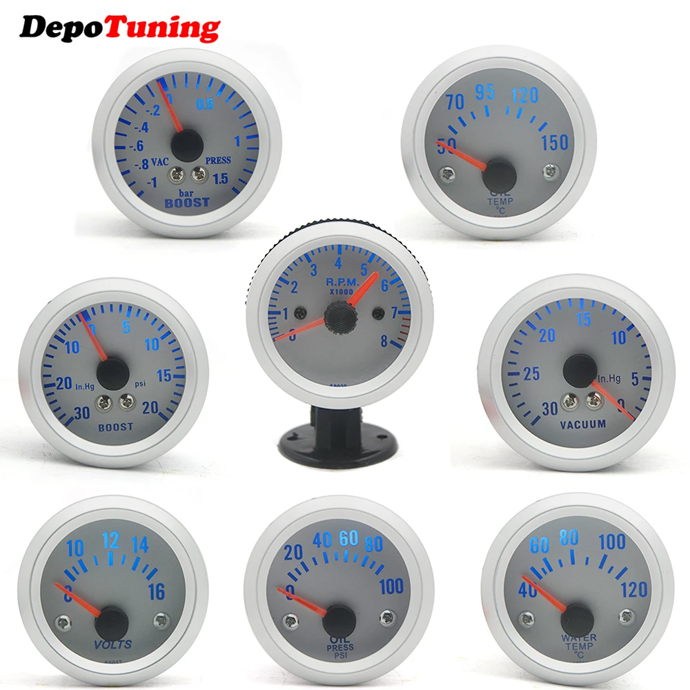 

Датчик давления масла, тахометр, вольт, вакуумный измеритель температуры воды, 2 дюйма, 52 мм