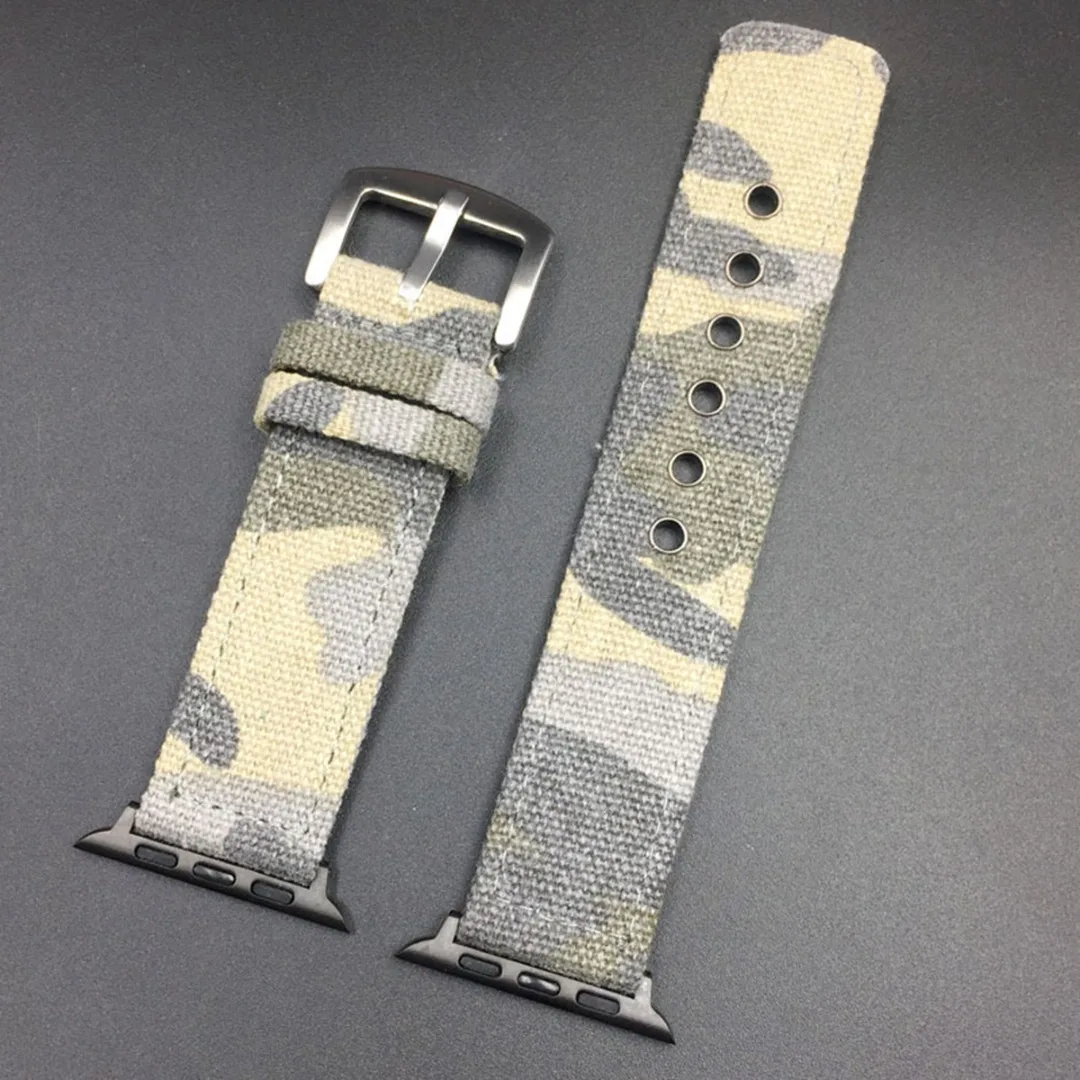 Ремешок Камуфляжный для Apple Watch Band 38/40 мм 42/44 тканый нейлоновый спортивный