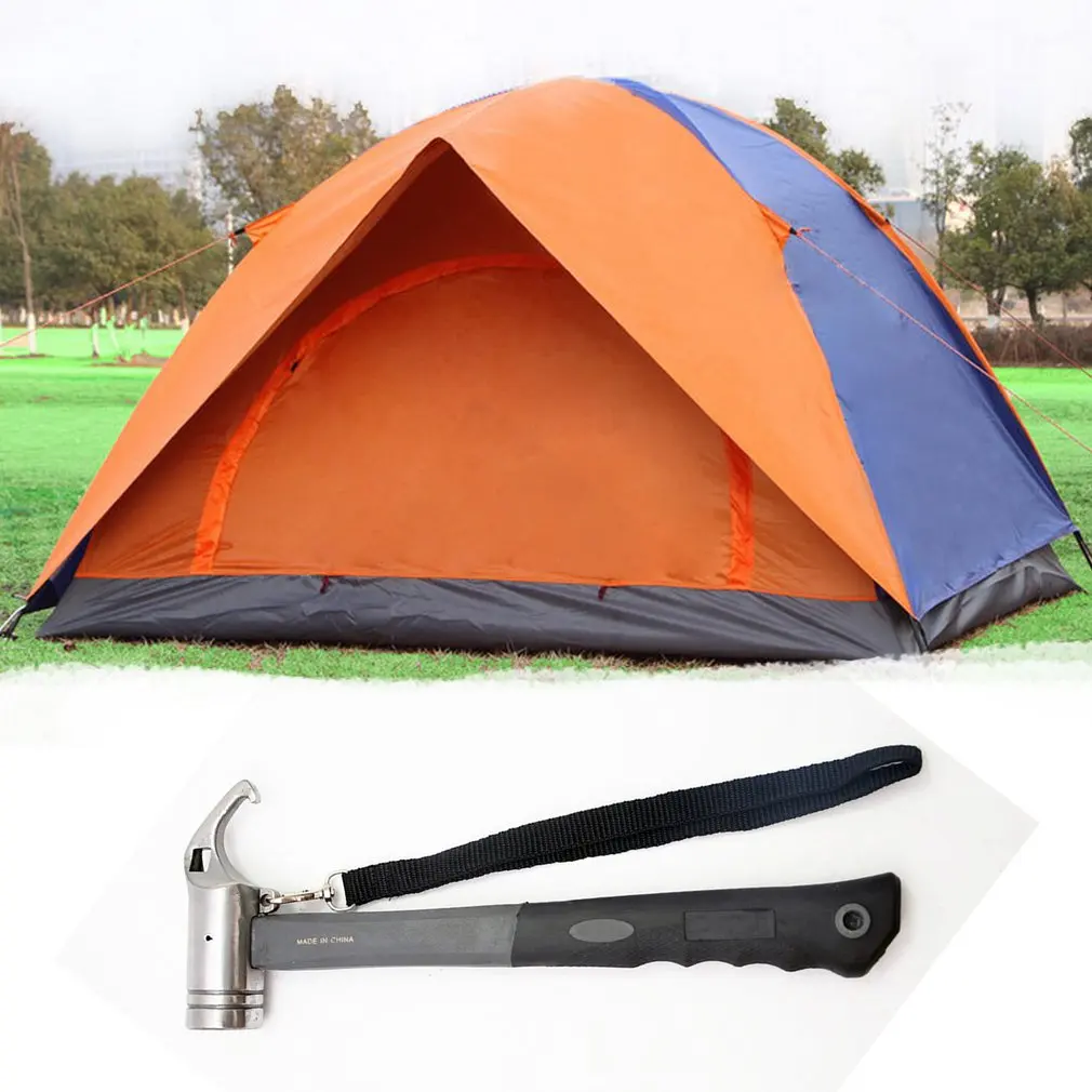 Портативный походный тент из углеродистой стали молоток для палатки колышек
