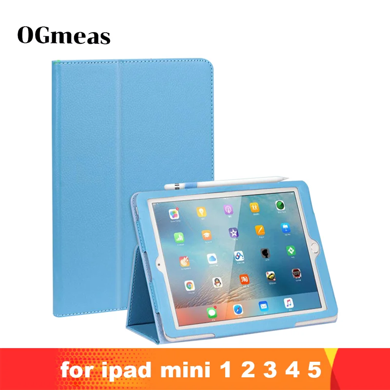 Чехол для iPad Mini 1 2 3 4 5 7 9 дюйма ударопрочный с держателем карандашей ультратонкий