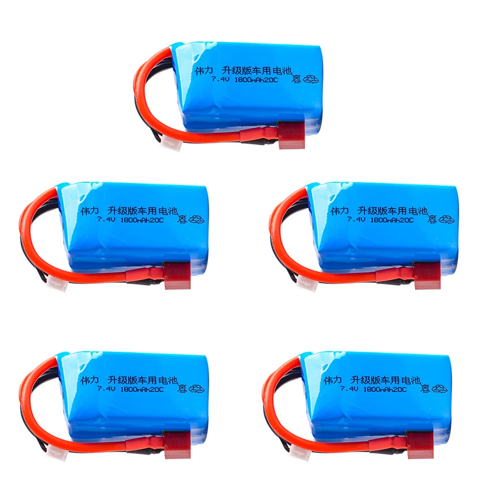 Lipo аккумулятор для Wltoys 7 4 В 2S 1800 мА · ч обновленная батарея 1 шт./5 шт./партия