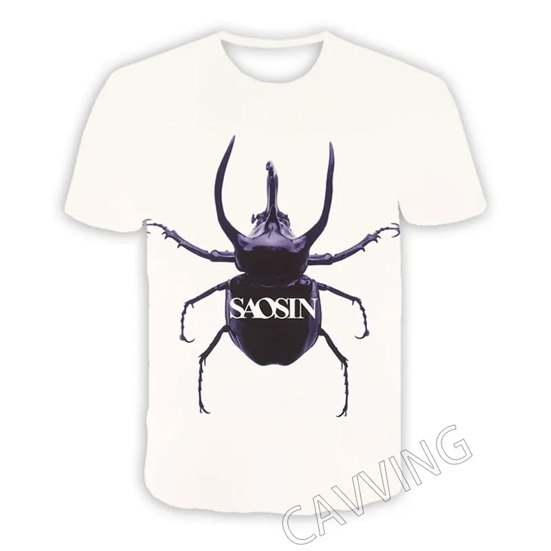 Повседневные футболки CAVVING с 3D принтом Saosin Band, Стильные топы в стиле хип-хоп, одежда для мужчин и женщин