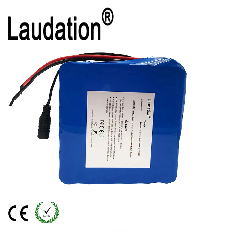 24v литиевая батарея-упаковка 24V 20Ah 18650 6s6p 25 2 V 19 2ah литий-ионный комплект батареек 250W