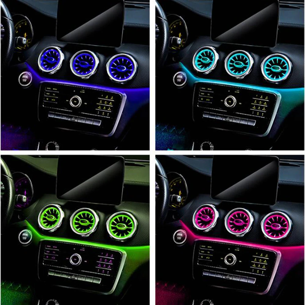 Передний и задсветодиодный ные вентиляционные отверстия турбины для Mercedes A class w176