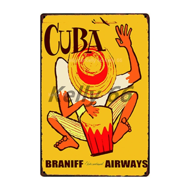 [Kelly66] добро пожаловать Гавайи Aloha форма Тики Бар пляжные металлический знак олова