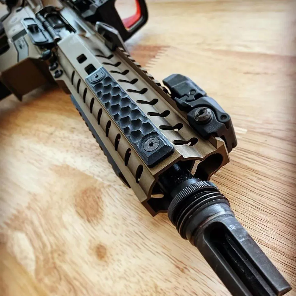 Тактическая накладка на рельсы RS CNC для M-lok и Keymod короткая версия 8 см аксессуары
