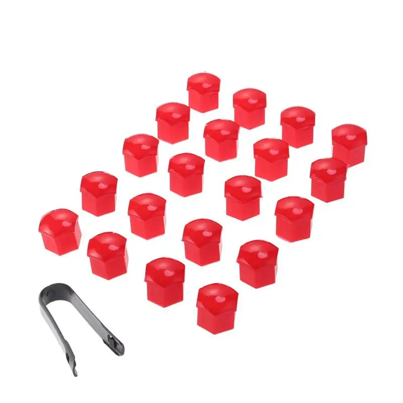 20 шт. 21 мм Шестигранная гайка для колес чехлы болтов винтовая защита колпачки
