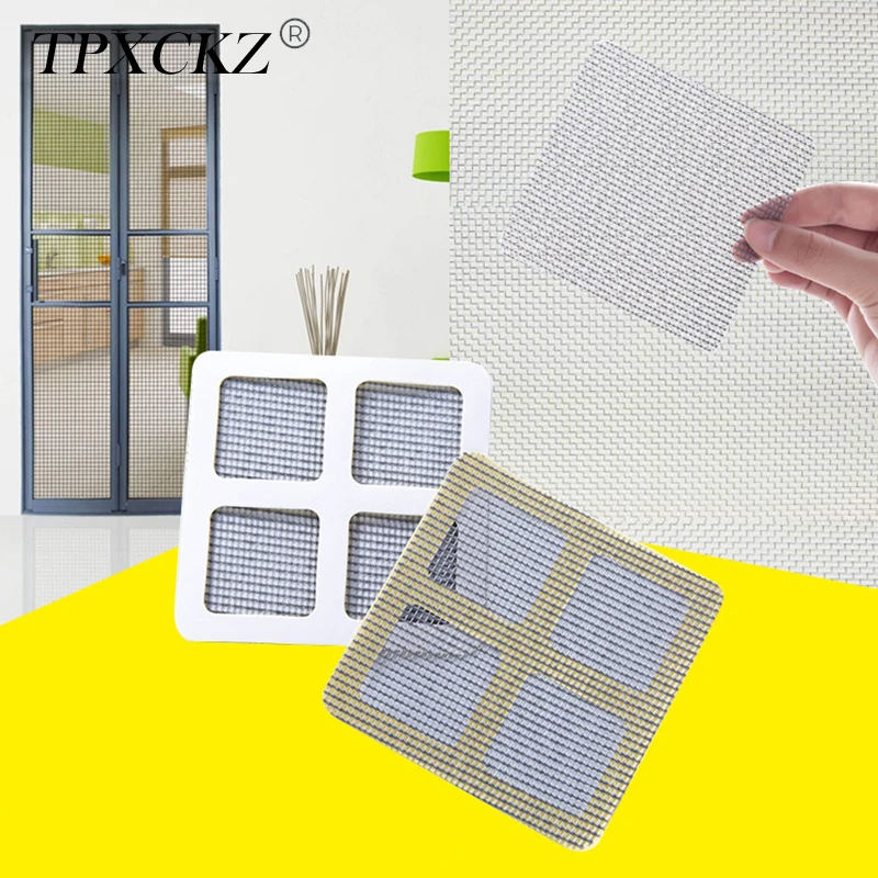 

TPXCKz Window Screen Patch Self Adhesive Anti Mosquito Tears Holes Mesh Repair Door and Window Screen Repair Patches 3Pcs