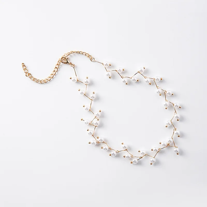 Трендовое элегантное массивное ожерелье Очаровательные бусы из искусственного