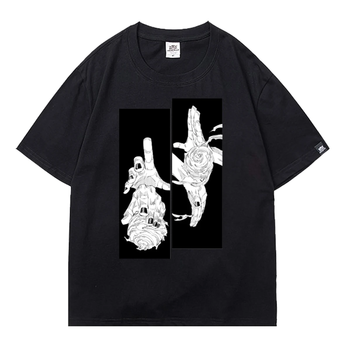 

Hot Sale Anime Jujutsu Kaisen Oversized T-shirt Japanese Manga Male Streetwear Short 2021 Summer Sleeve Tees Men T-shirt