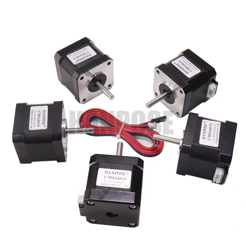 Шаговый электродвигатель Nema17 4 проводной 42 motor Nema 17 42bygh 1 7a (17HS4401S) для 3D принтера с