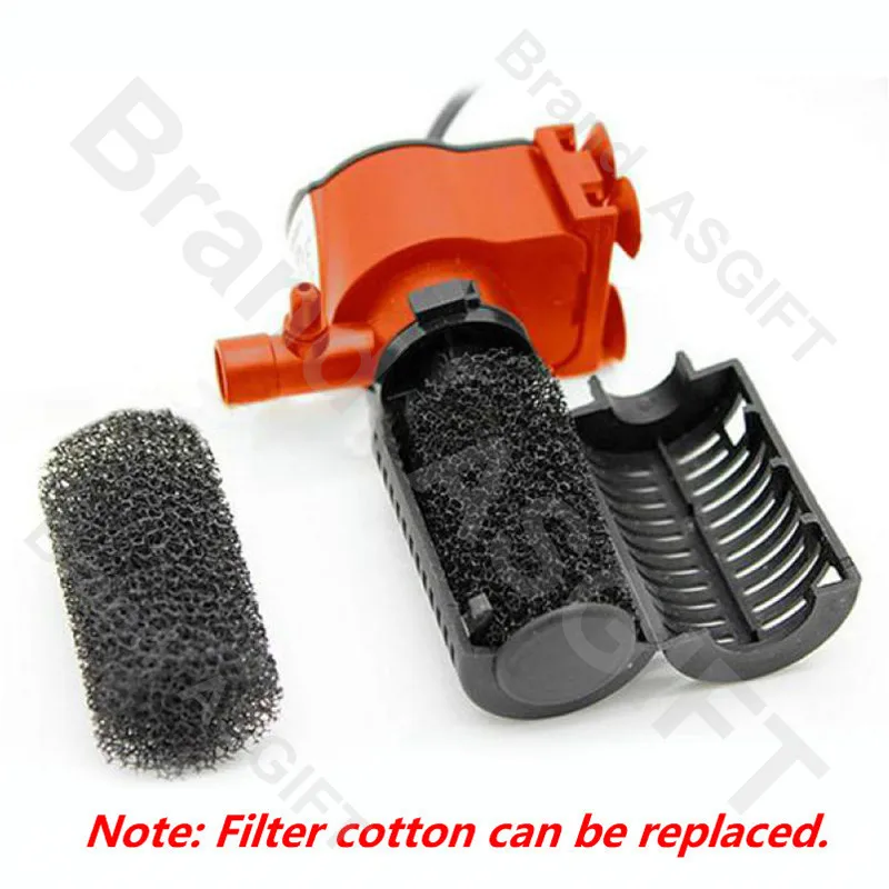 Погружной аквариумный фильтр 3 Вт 5 тихий внутренний насос циркуляция кислорода и