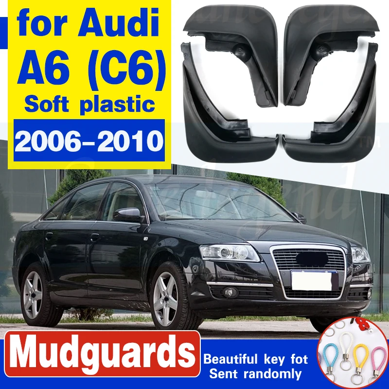 

ACCESSORIES 4PCS/SET FIT FOR AUDI A6 (C6) 2006 2007 2008 2009 2010 SEDAN MUD FLAP FLAPS SPLASH GUARD MUDGUARD