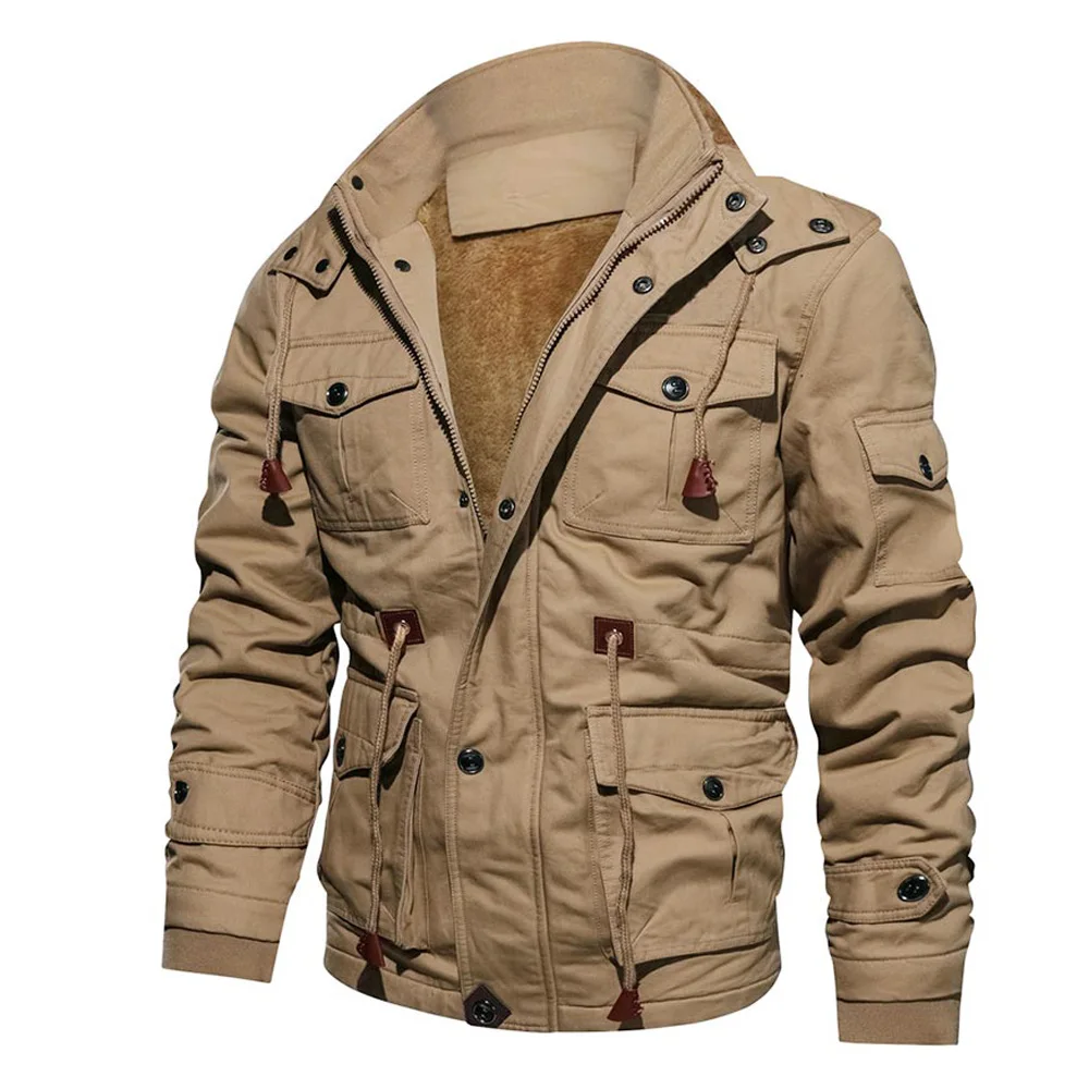 Мужская куртка на молнии с длинным рукавом ROSEGAL повседневная подкладкой из