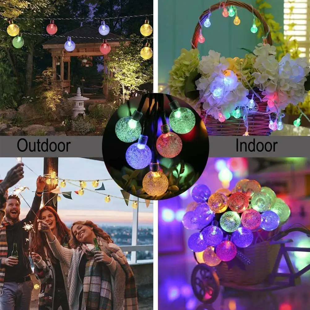 

Solar Lamp String LED String Fairy Lights Solar Power Party Christmas Garden Functions Two Decoration Outdoor Garlands D2R2