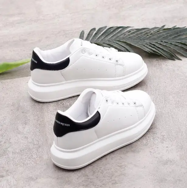 

Spring designer wedges white shoes female platform sneakers tenis female casual woman trainers shoes mcqueens