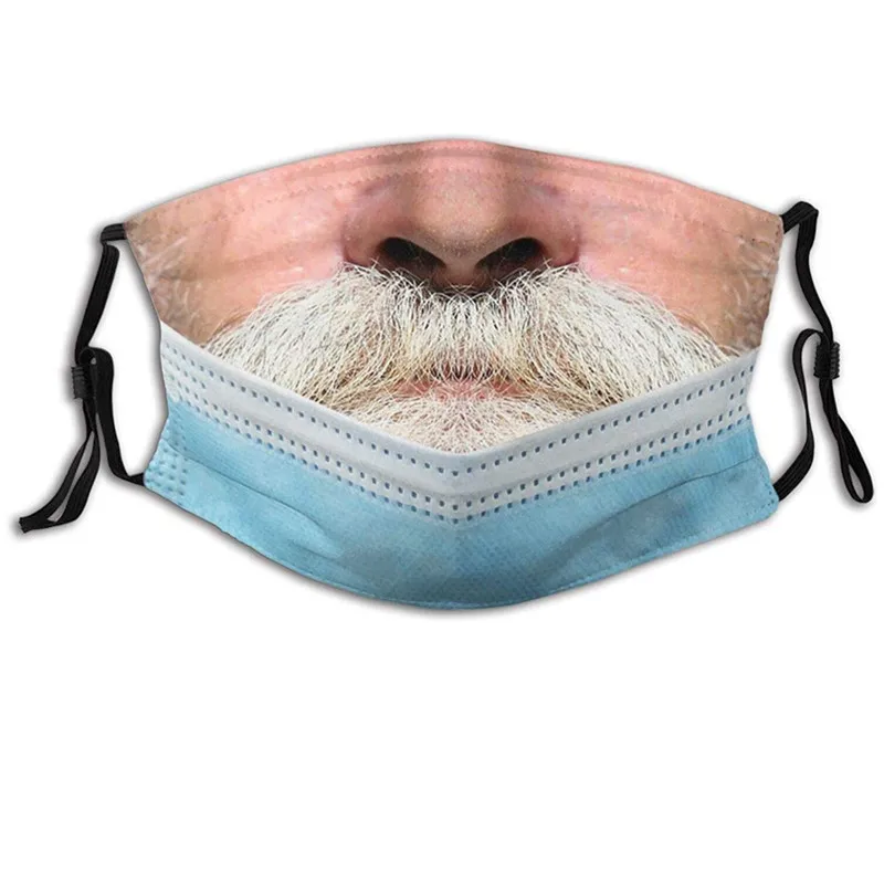 

Women Funny Face Printed Mask Cotton Anti Dust Sand Anti Exhaust Breathable Face Mask bocas mascara facial Halloween cosplay