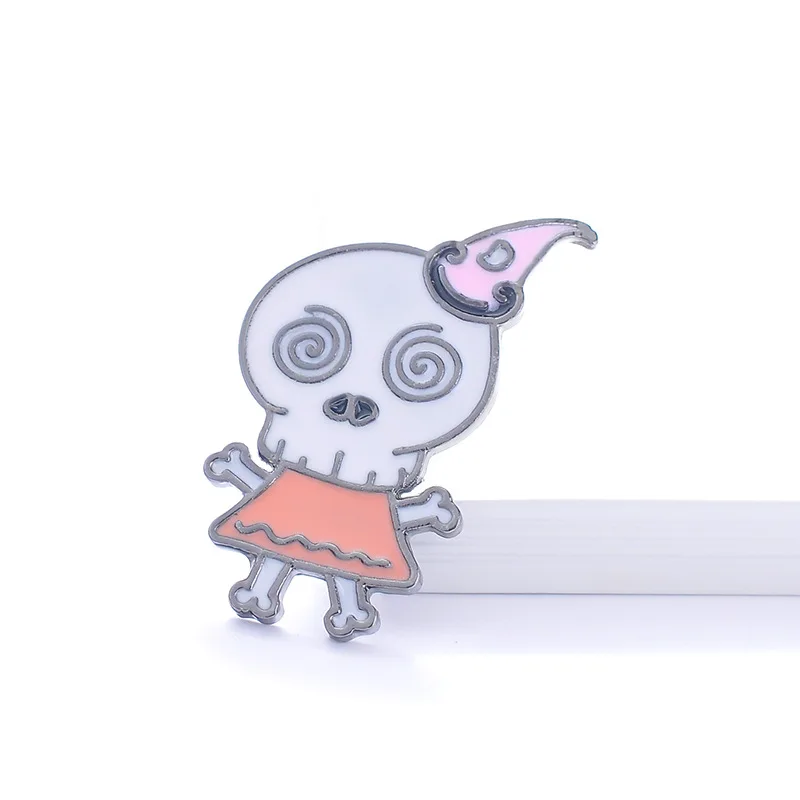 Эмаль на Хэллоуин булавка в виде животных привидения Металлические Булавки