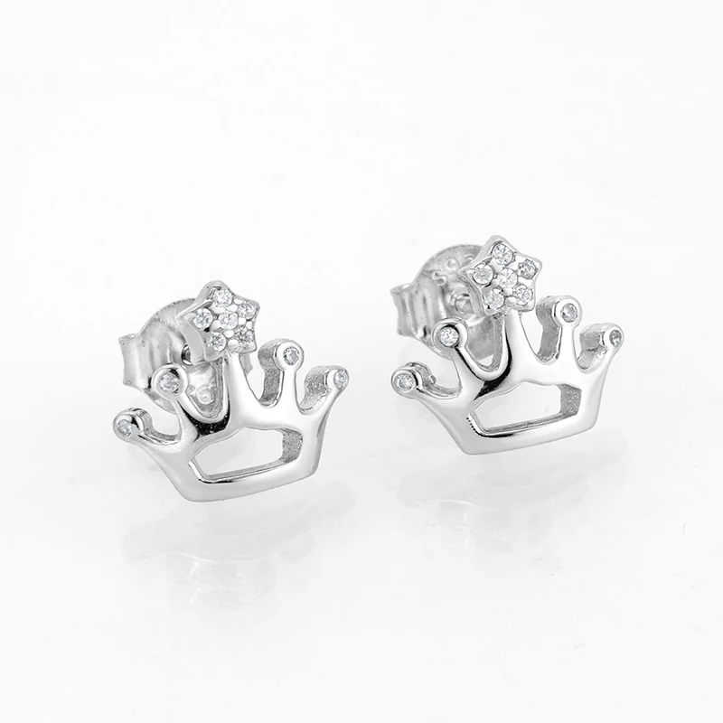 Новое поступление 100% Стерлинговое Серебро 925 пробы Ослепительный CZ принцесса