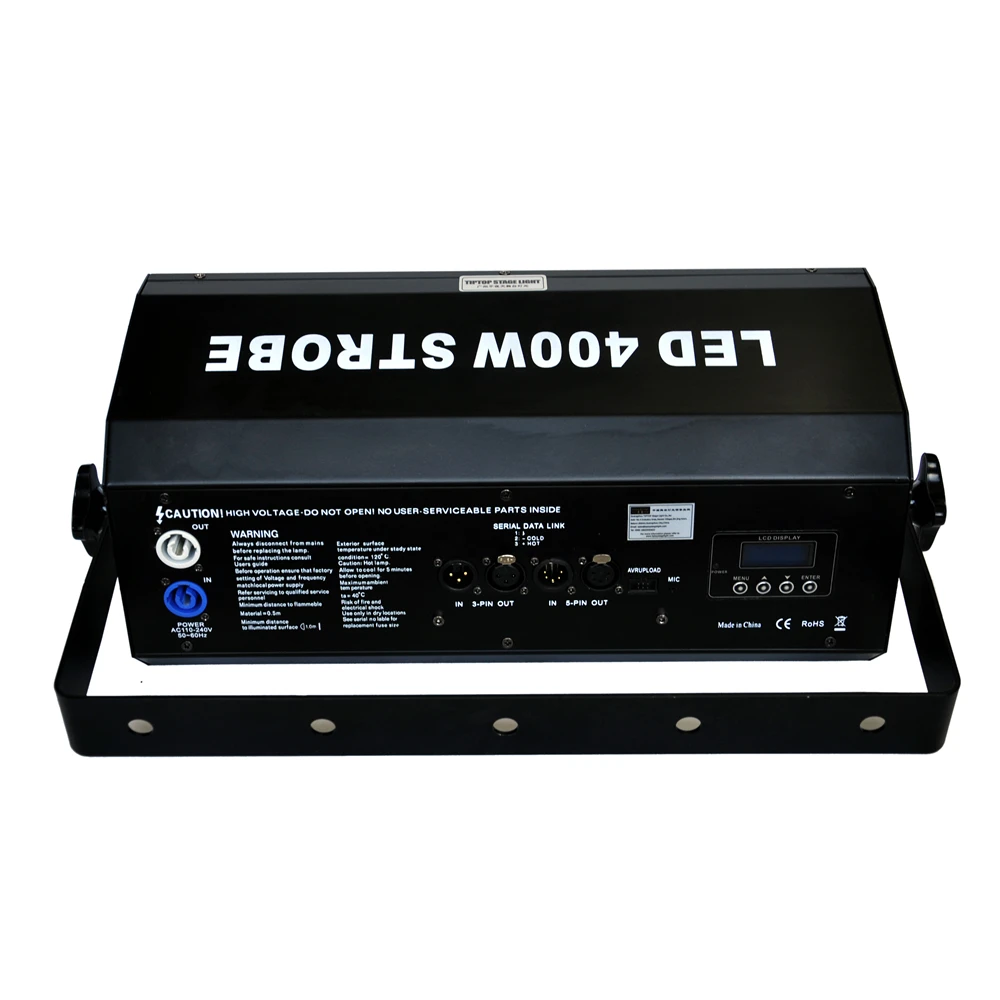 TIPTOP Новый 400 Вт Led RGB Стробоскоп DMX512/Master-Slave/Auto/Sound Active Control красный/зеленый/синий