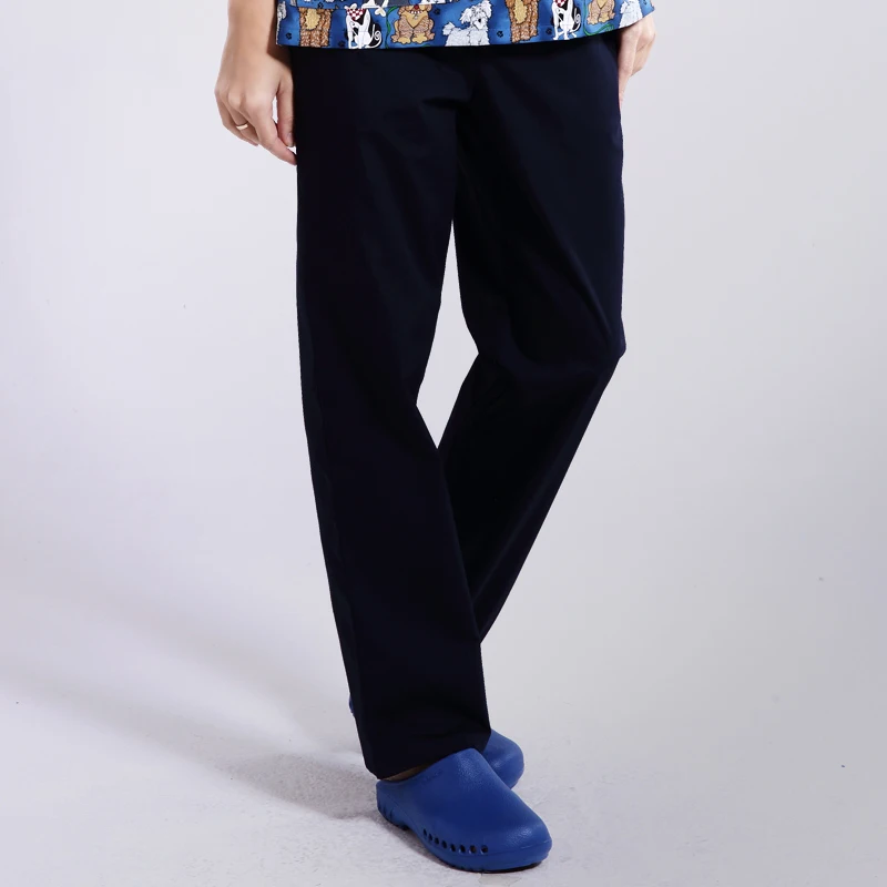One trousers 2 Женская униформа ветеринарной медсестры, топы с коротким рукавом, удобная футболка, больничная одежда, медицинский Тройник - Цвет: One trousers 2
