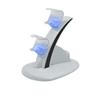 Двойная подставка для контроллера PS4, быстрая зарядка, игровой контроллер, зарядная станция, Замена док-станции для PS4, белый