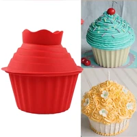 3pcsset cupcake silicone mould single flower shape heat resistant bake tools baking maker silicone giant cupcake mold
