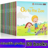 60 booksets children kids learning english words picture reading books baby story graded reading pre k learning educational
