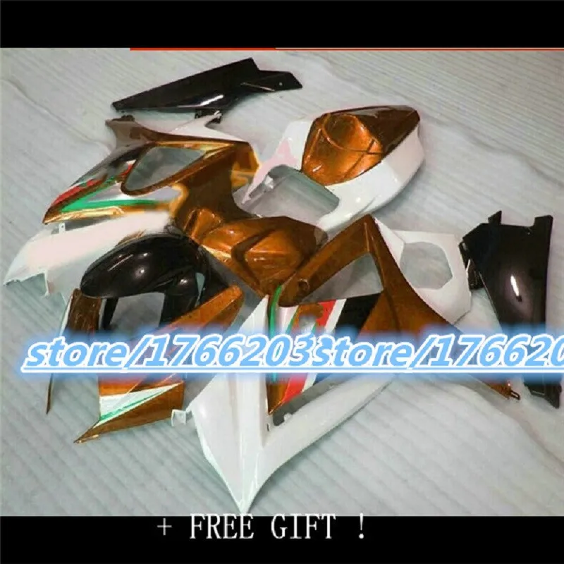

Fairing For SUZUKI GSX-R1000 K7 07 08 brown Black white GSX R1000 GSXR 1000 NEW K7 07-08 GSXR1000 2007 2008 Body