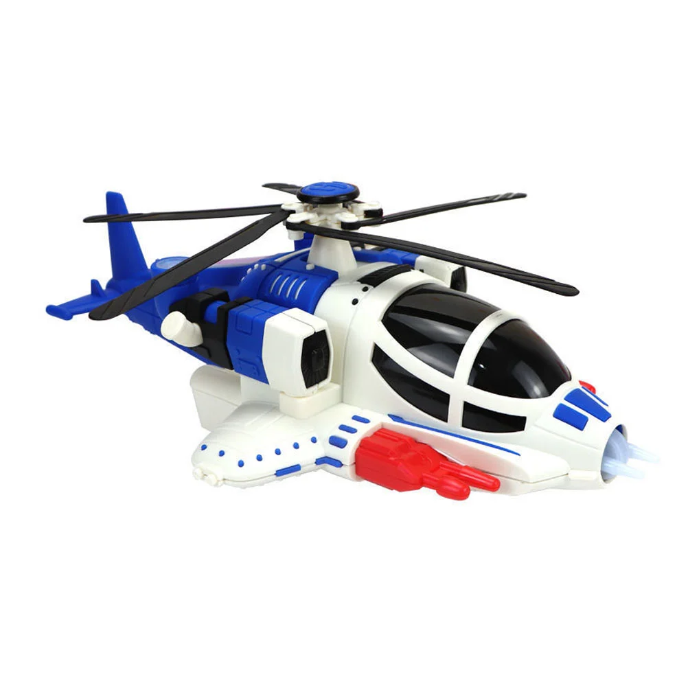 1pc Funny Assembly Helicopter Helicopter Model with and Light