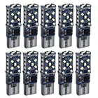 10 шт. T10 W5W WY5W супер яркий светодиодный парковочные фары автомобиля Авто Клин поворотные боковые лампочки салона автомобиля чтения купольная лампа Canbus без ошибок