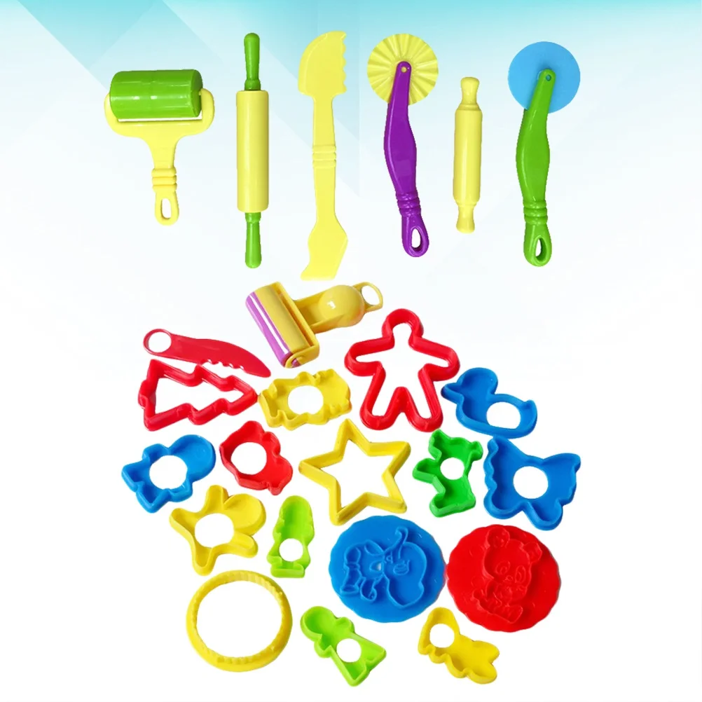 

Chic Funny DIY Clay Molds Plasticine Tools for Toddler Kids Children Clay Kit Slime Plastic Set Cutters Moulds