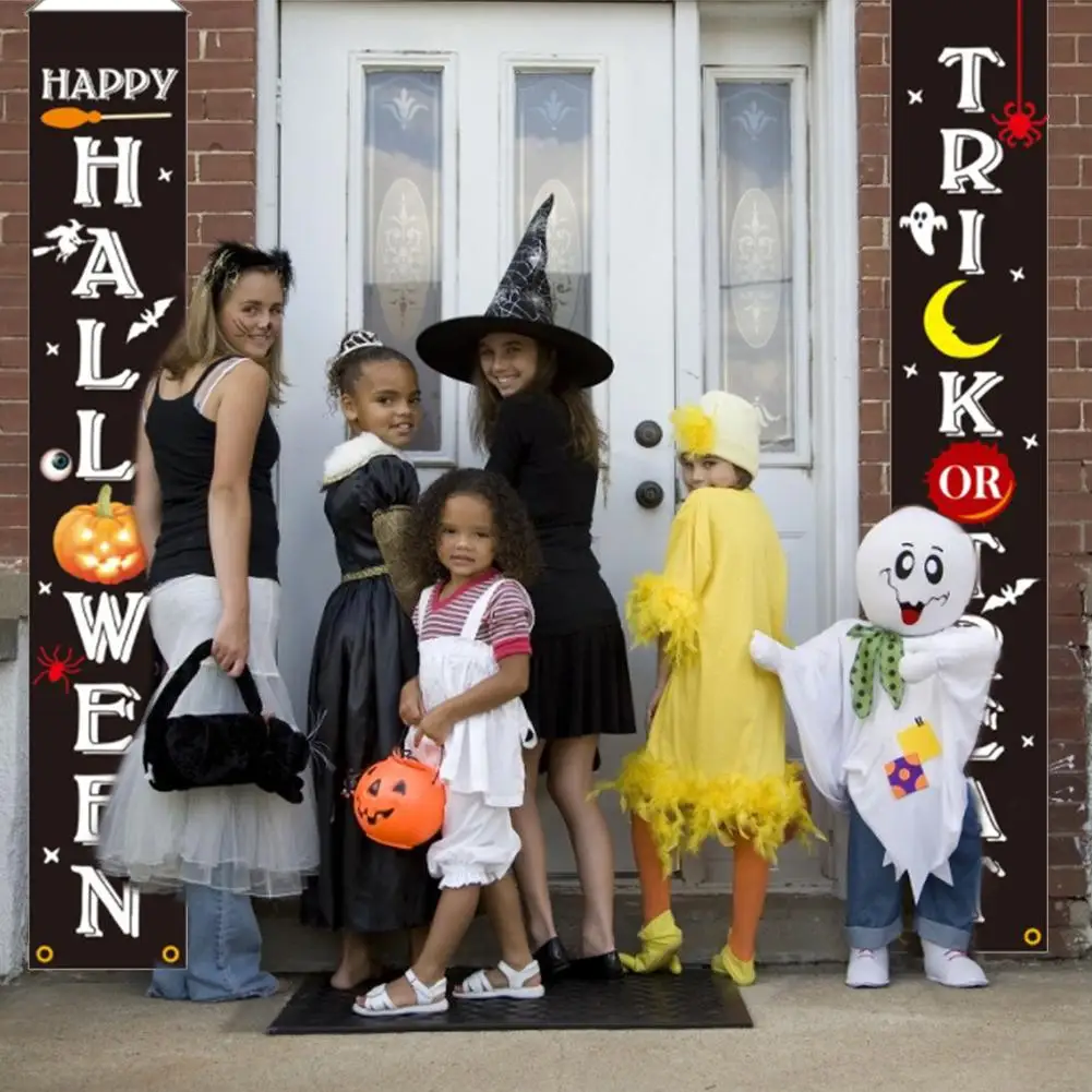 

Halloween Banner Oxford Cloth Waterproof Reusable Front Door Hanging Ornaments For Halloween Decoration