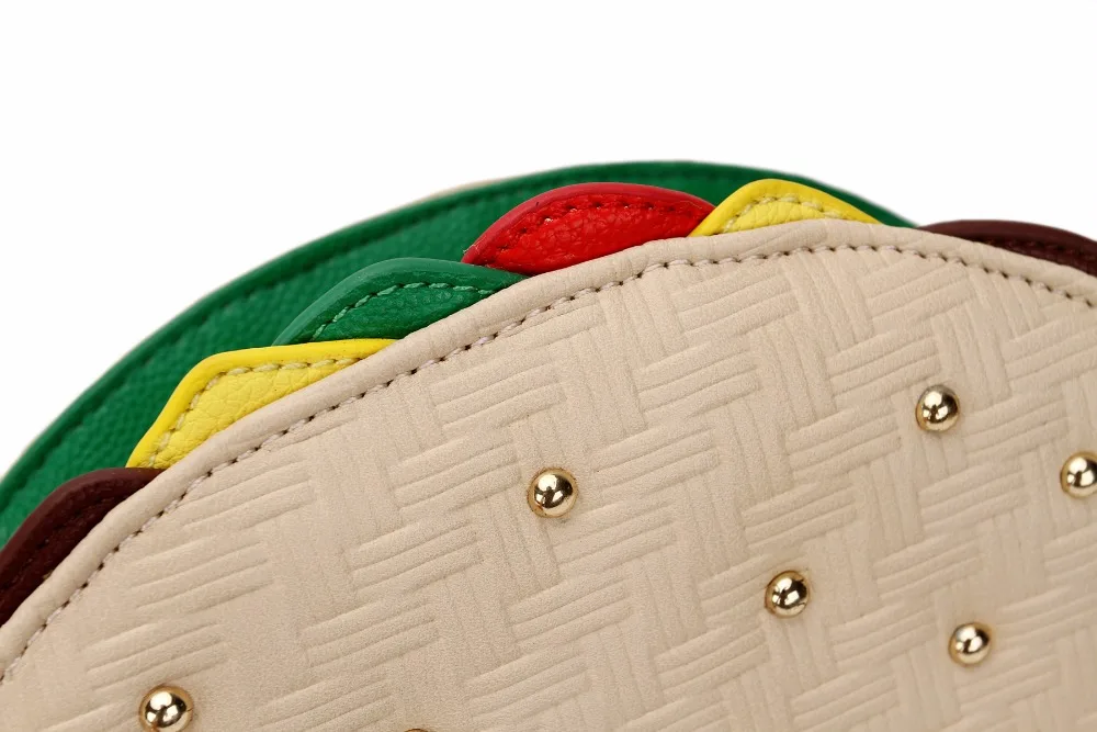 Многофункциональный кожаный кошелек в форме тако клатч сэндвич женские кошельки