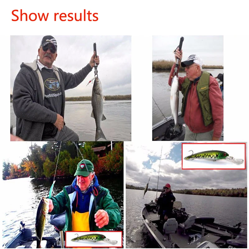 

5Pcs Hard Plastic Lures Fishing Fish Spoon Fishing Lure Bionic Lures 3D Eyes Minor Bait Luya Lure Hard Bait Hooks Floating Bait