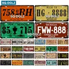 Винтажный номерной знак США металлический жестяной знак винтажное украшение доска домашний декор стен Бар знак домашний декор плакат