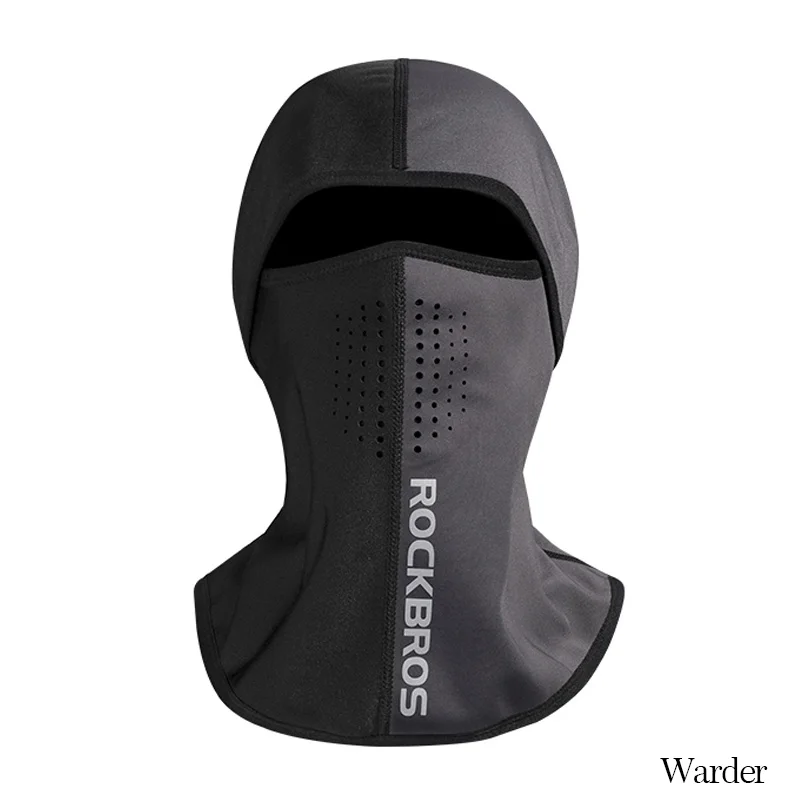 Warder ROCKBROS зимняя сохраняющая тепло велосипедная маска для лица флисовое термопокрытие для горного велосипеда дорожная велосипедная Кепка ветрозащитная шапка головной убор для катания на лыжах рыбалки - Цвет: Warder