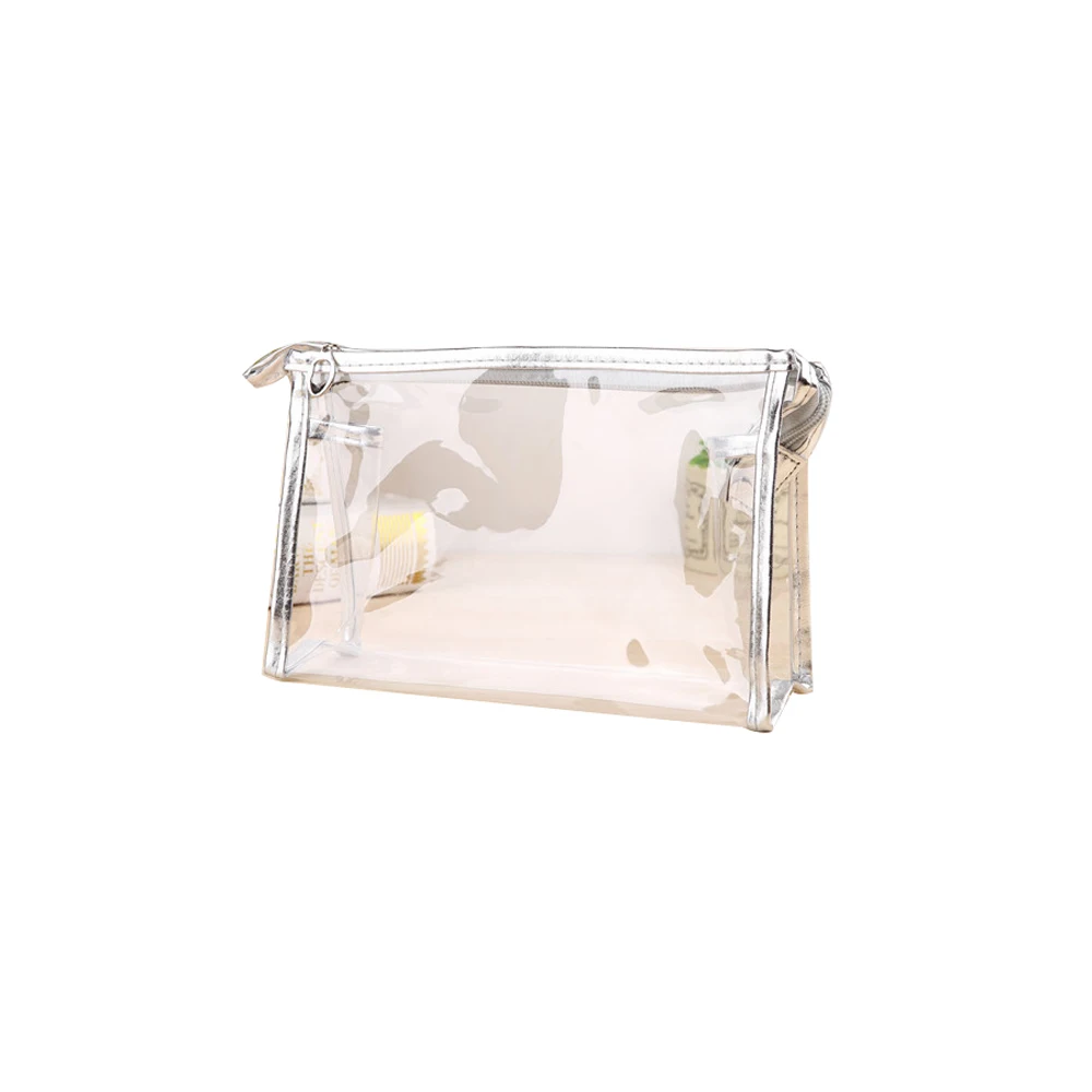 Женские дорожные ПВХ косметички прозрачные водонепроницаемые сумки на молнии