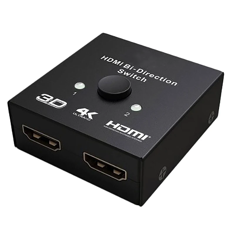4K HDMI коммутатор 2 порта двунаправленный 1X2/2X1 сплиттер Sup порты Ultra HD 1080P 3D HDR HDCP для