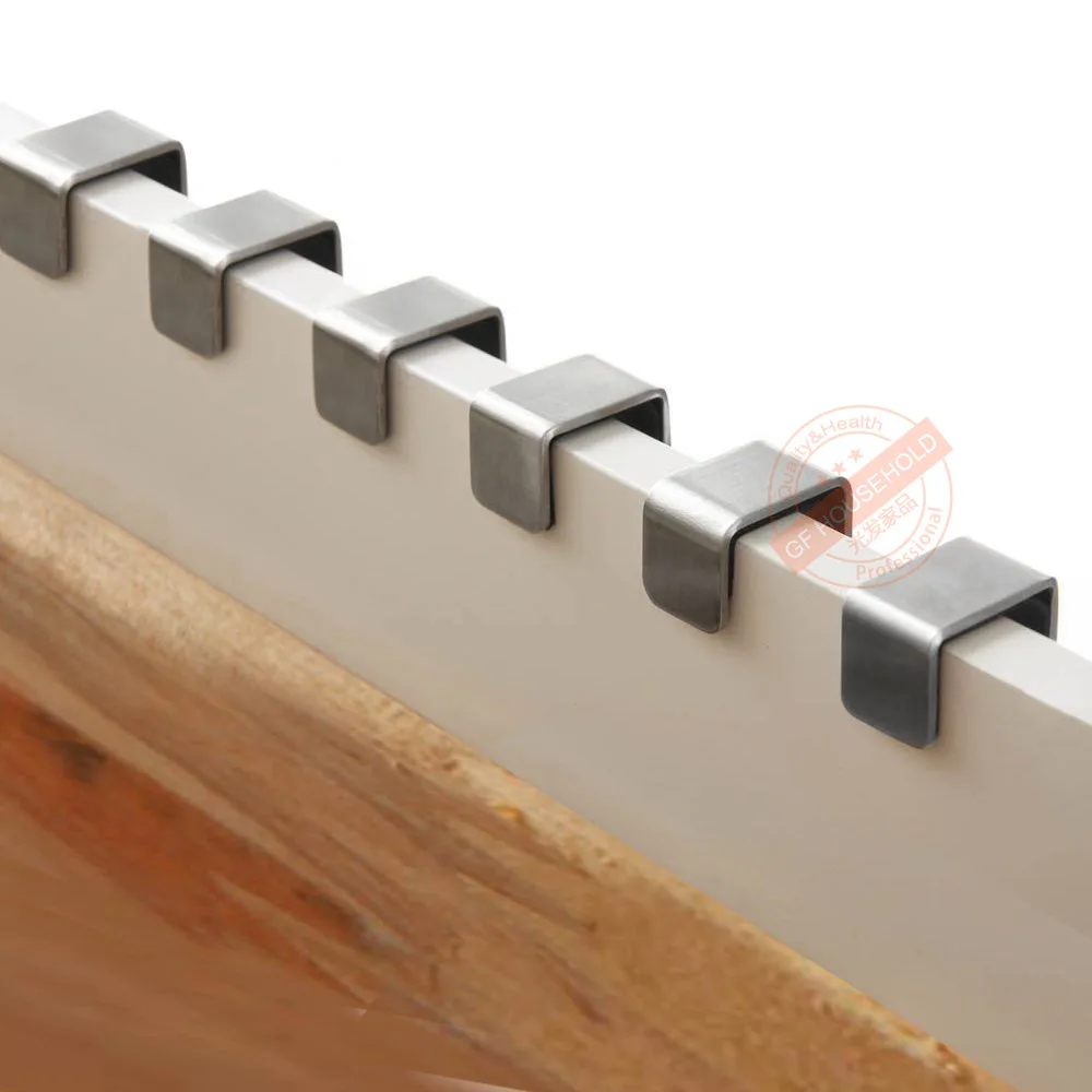 4 шт над дверью Реверсивные Z крючки вешалка из нержавеющей стали органайзер для