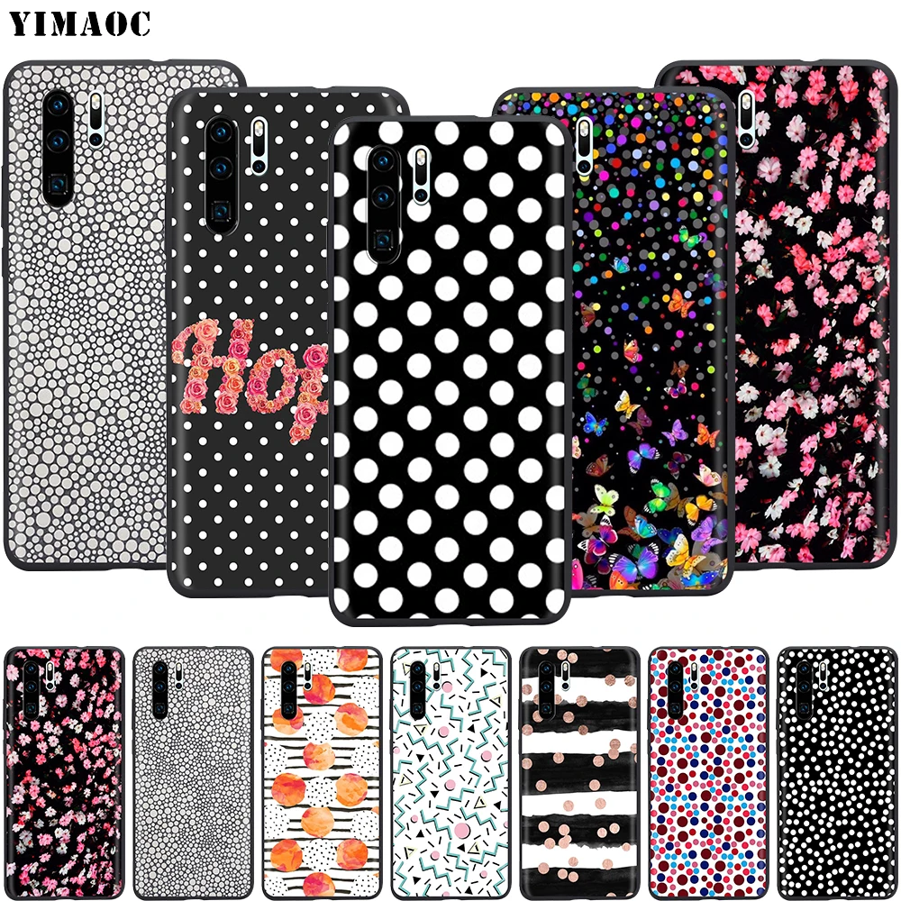 Силиконовый чехол YIMAOC в горошек для Huawei Mate 10 P8 P9 P10 P20 Lite Pro P Y7 Y9 Smart Mini 2017 2018|Бамперы|