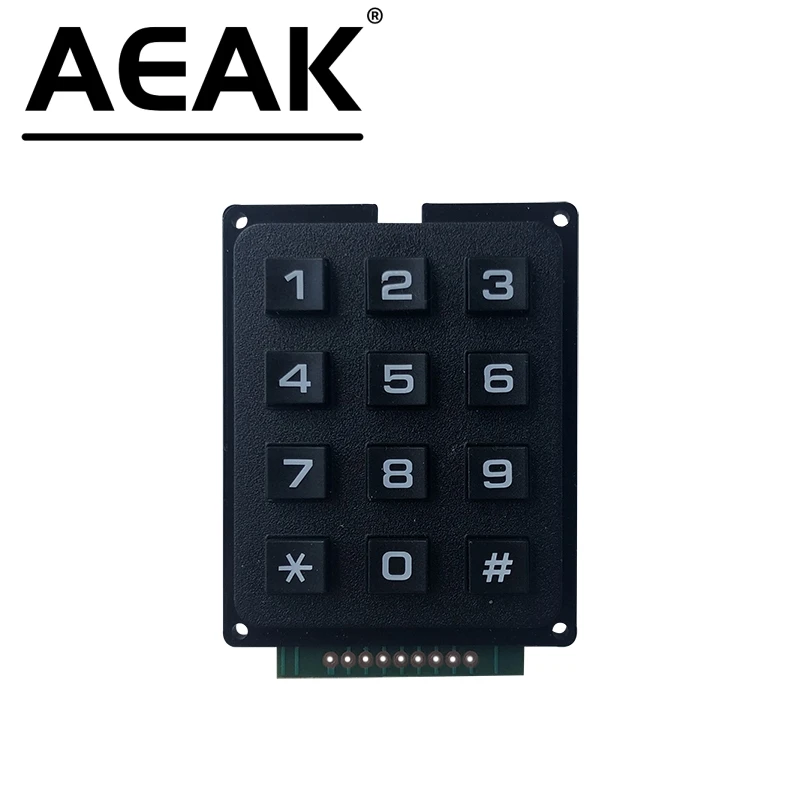 12 клавишная мембранная клавиатура 4x3 матричная матрица мембранный переключатель