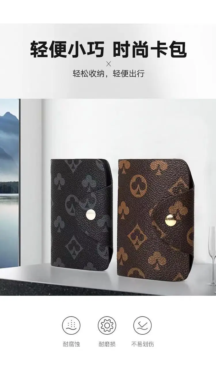 

Card holder large capacity card holder card bag r male and female credit card degaussing protective cover id badge holder