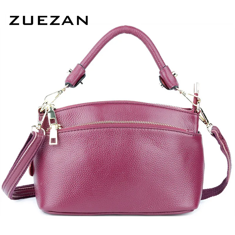 Lady Shell Messenger Bag, Fashion Women Genuine Leather Shoulder Bag,Casual Girl 100% Natural Cowhide Cross-body Messenger A039